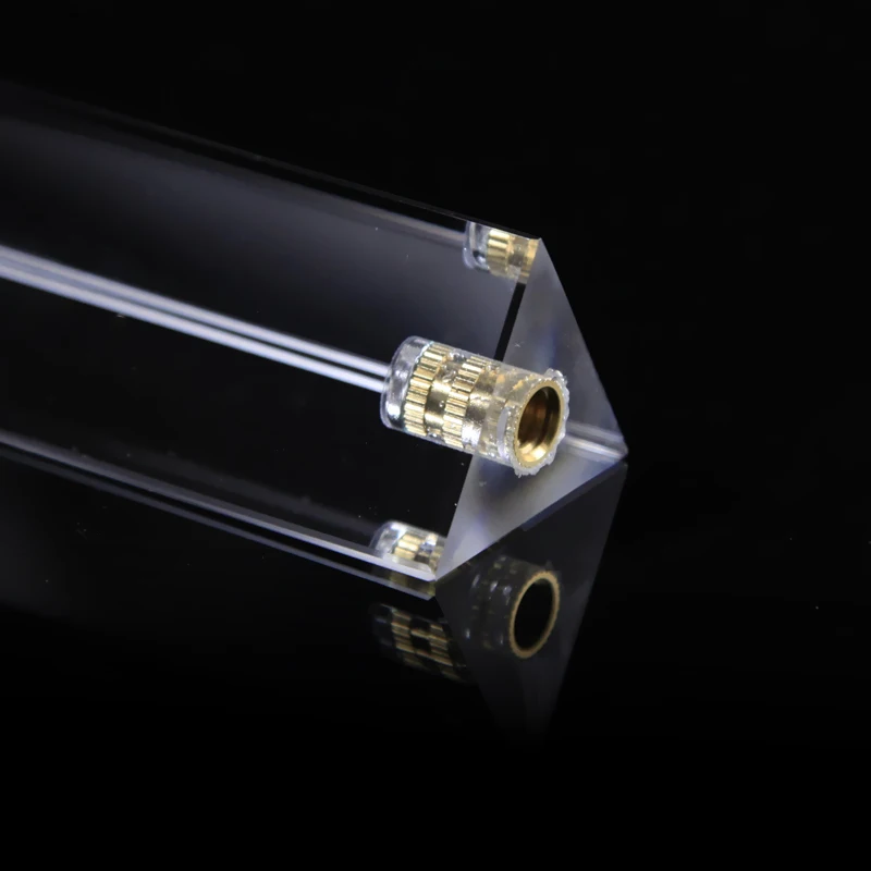 Photography Lighting Triangle - 1/4 Inch Threaded Optical Glass Prism
