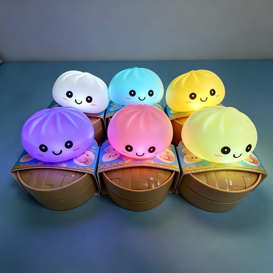 Food Photography Natural Lighting - Aesthetic LED Bun Night Light, Soft