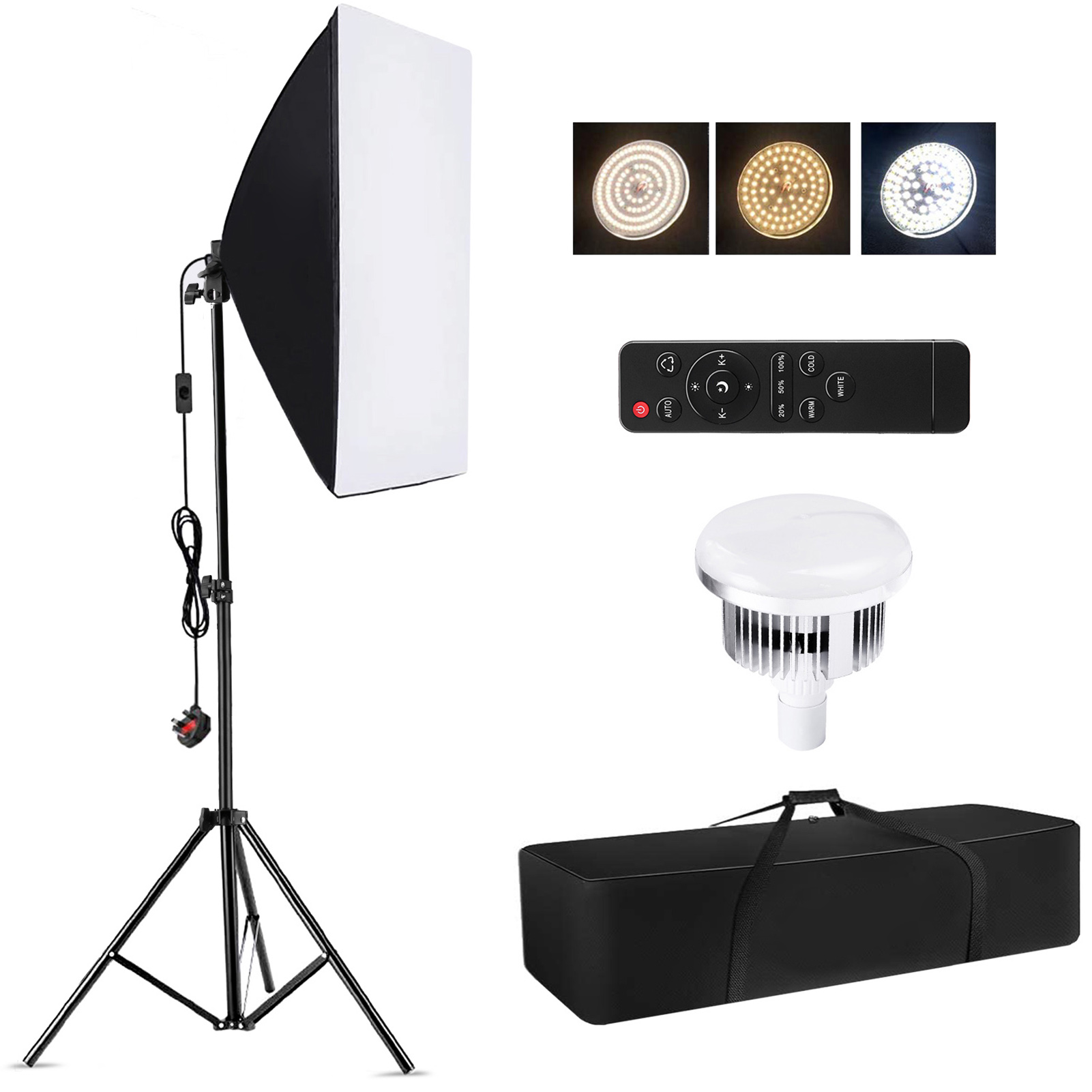 Photography Led Lighting Kit - Camnoon Studio Photography Light kit Softbox