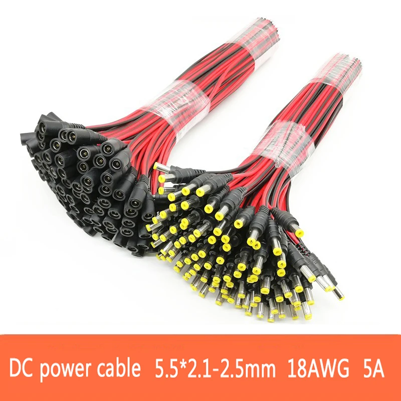 Photography Led Lighting Kit - 18 AWG Male Female Power DC