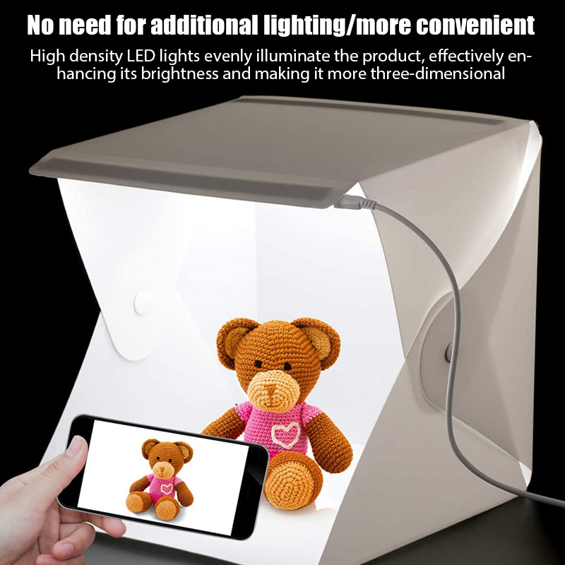 Photography Lighting And Backdrop Kits - Lightbox Light Box Mini Photo Studio