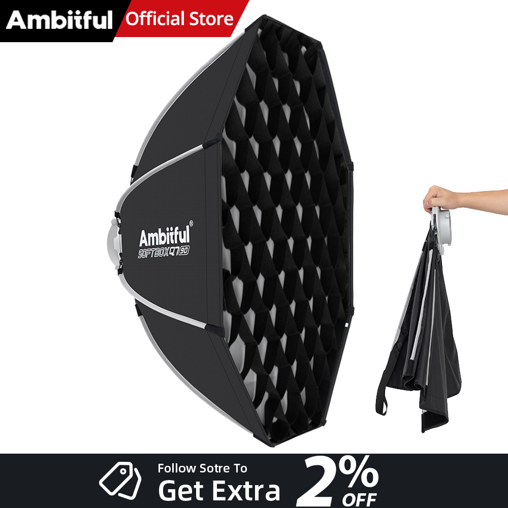 Photography Studio Lighting Set Up - AMBITFUL Q7II 55/65/90cm Bowens Mount Octagonal