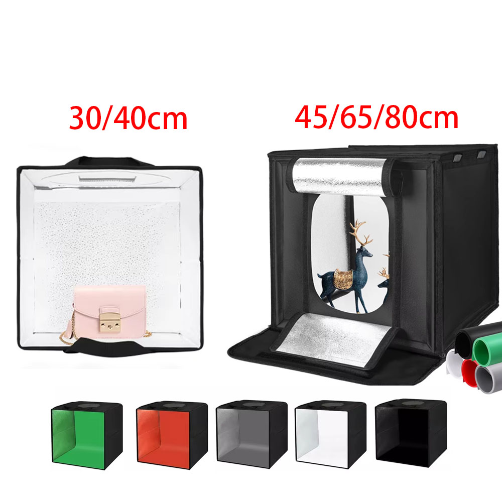 Photography Lighting And Backdrop Kits - 30/40/45 65 80cm Photography Tent Photo