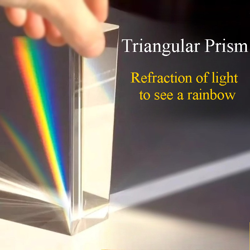 Photography Lighting Triangle - 1PC Rainbow Triangular Prism K9 Crystal