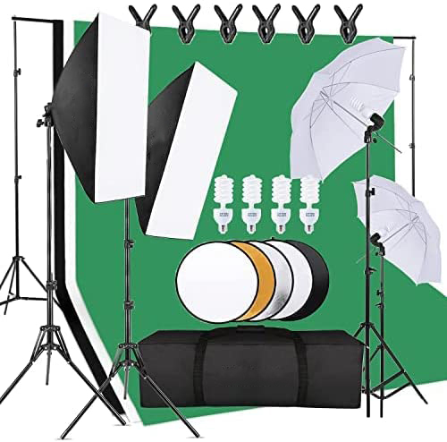 Photography Lighting And Backdrop Kits - Cost-effective Photo Studio Equipment Set Include