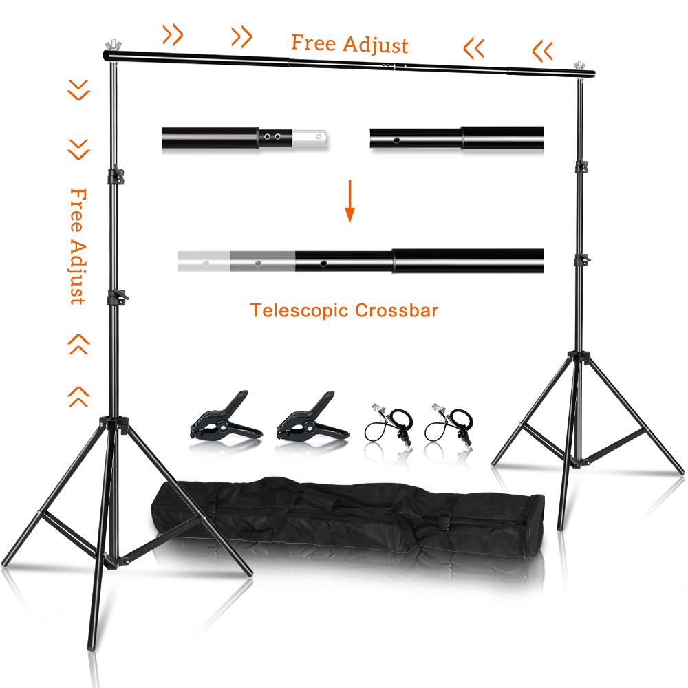 Photography Lighting And Backdrop Kits - Photo Studio Background Photography Backdrop Stands