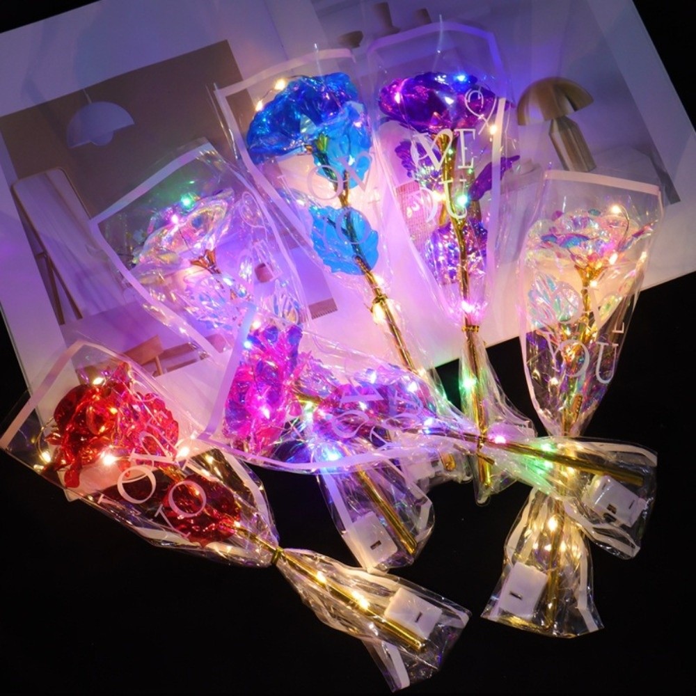 Glowing Gold Foil Rose Flower  - огляд і ціна Photography Lighting Simulation