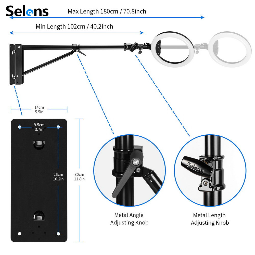 Meking Wall Camera Mount With  - огляд і ціна Photography Lighting Triangle