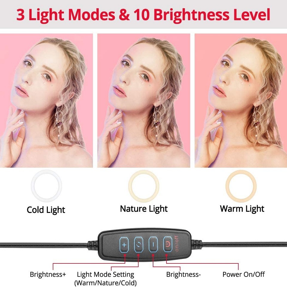 LED Selfie Ring Light Phone St - огляд і ціна Photography Lighting Circle