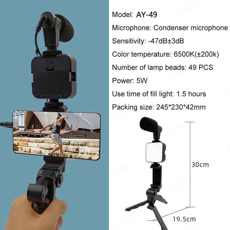 Smartphone Vlogging Kit With T - огляд і ціна Photography Led Lighting Kit