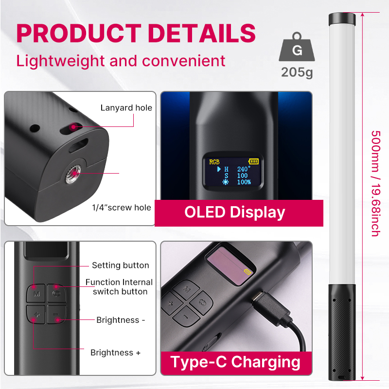 Ulanzi VL119 Handheld RGB Colo - огляд і ціна Photography Lighting Uk