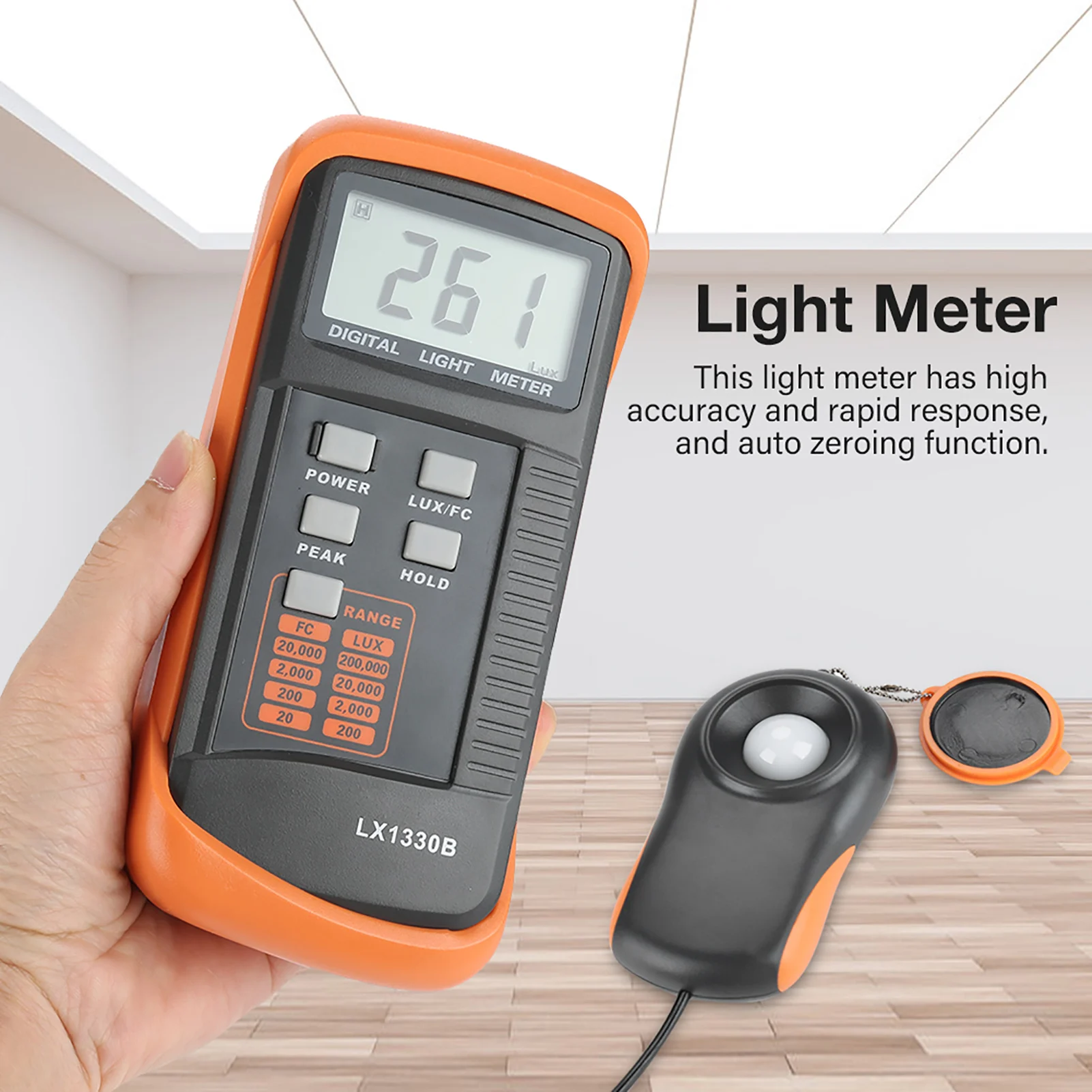 LX1330B Digital Lux Meter 0-20 - огляд і ціна Photography Lighting Test