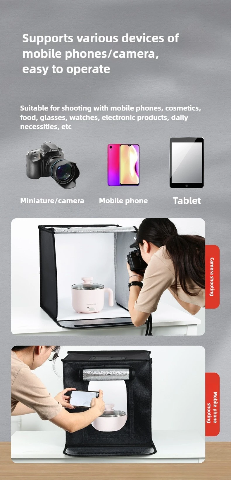 40cm Photography LED Studio Li - огляд і ціна Photography Led Lighting Kit