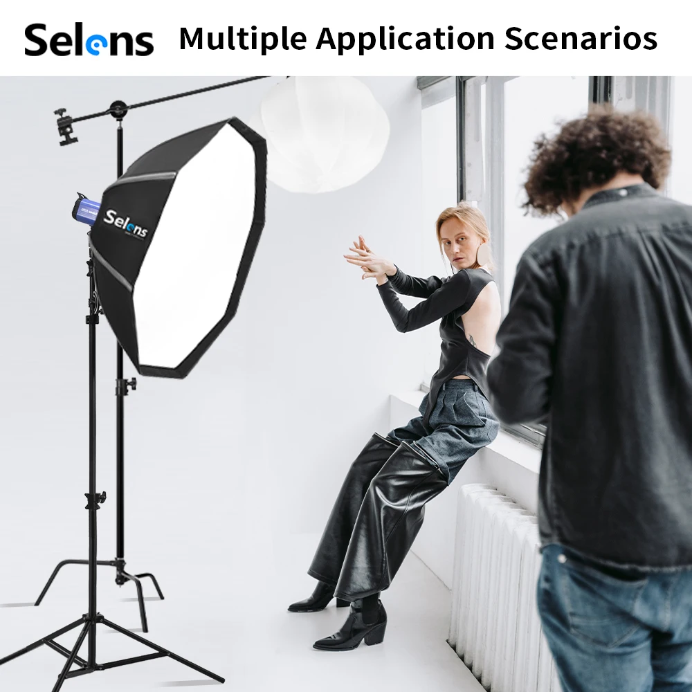 Selens 82/105cm Umbrella Softb - огляд і ціна Photography Studio Lighting Set Up