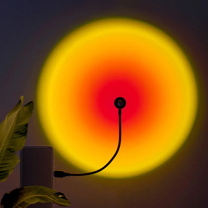1-4pcs Sunset Lamp LED Rainbow - огляд і ціна Photography Lighting Wall