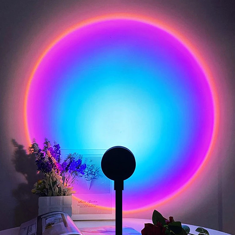 1-4pcs Sunset Lamp LED Rainbow - огляд і ціна Photography Lighting Wall