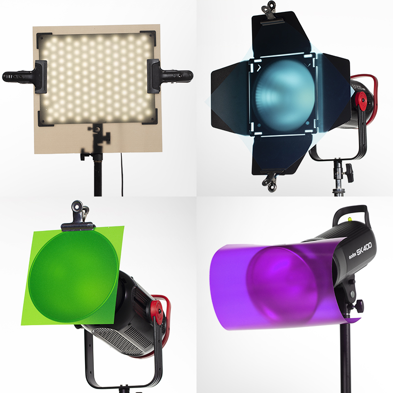 Color Gel Filter Film + Carryi - огляд і ціна Photography Led Lighting Kit