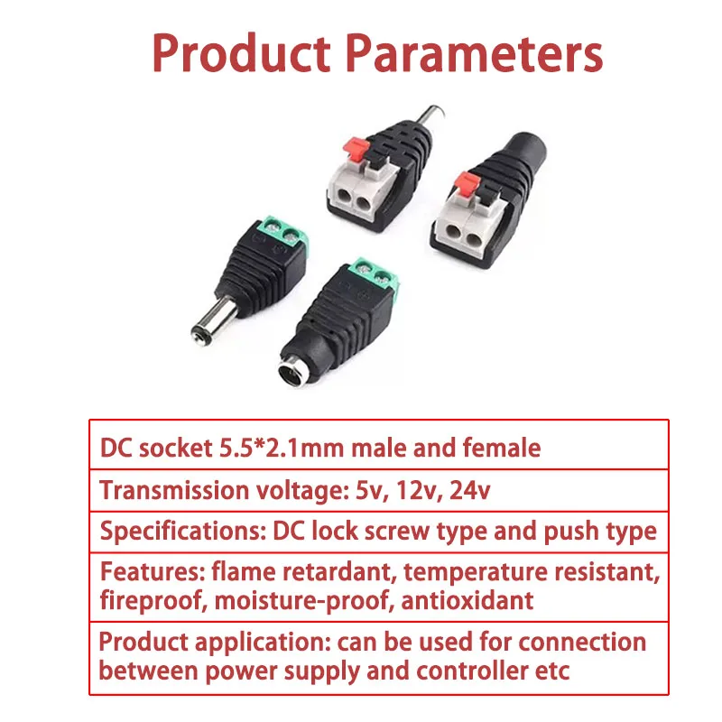 Female and Male DC Connectors  - огляд і ціна Photography Led Lighting Kit
