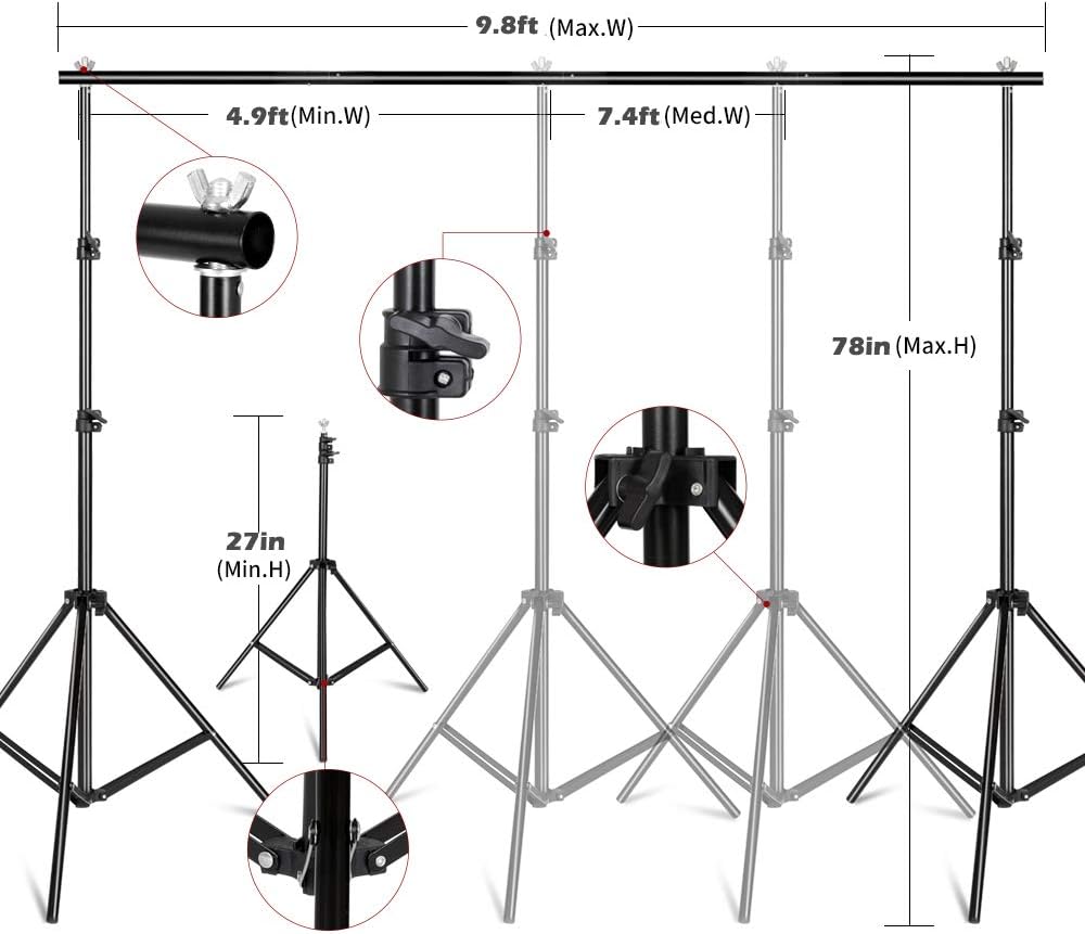 Photography Lighting Kit, Ligh - огляд і ціна Photography Lighting And Backdrop Kits