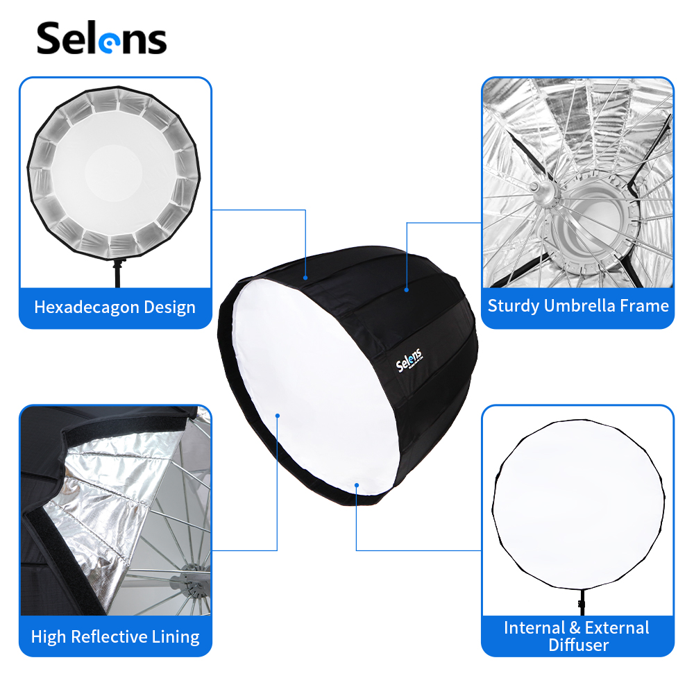 Foldable Quick Setup 90cm Phot - огляд і ціна Photography Studio Lighting Set Up