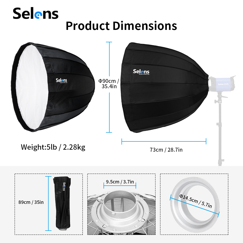 Foldable Quick Setup 90cm Phot - огляд і ціна Photography Studio Lighting Set Up