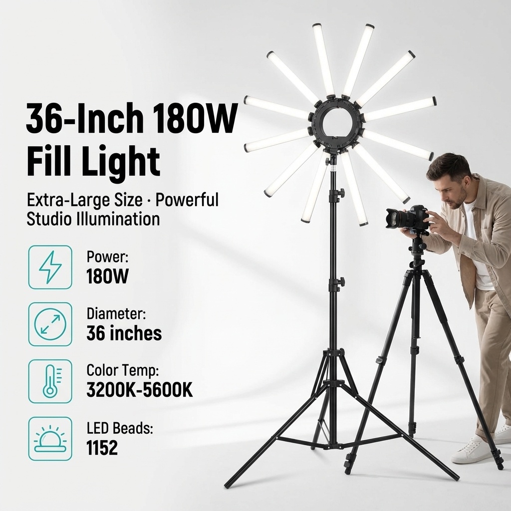 12 Arms Multi Tube Photography - огляд і ціна Photography Led Lighting Kit