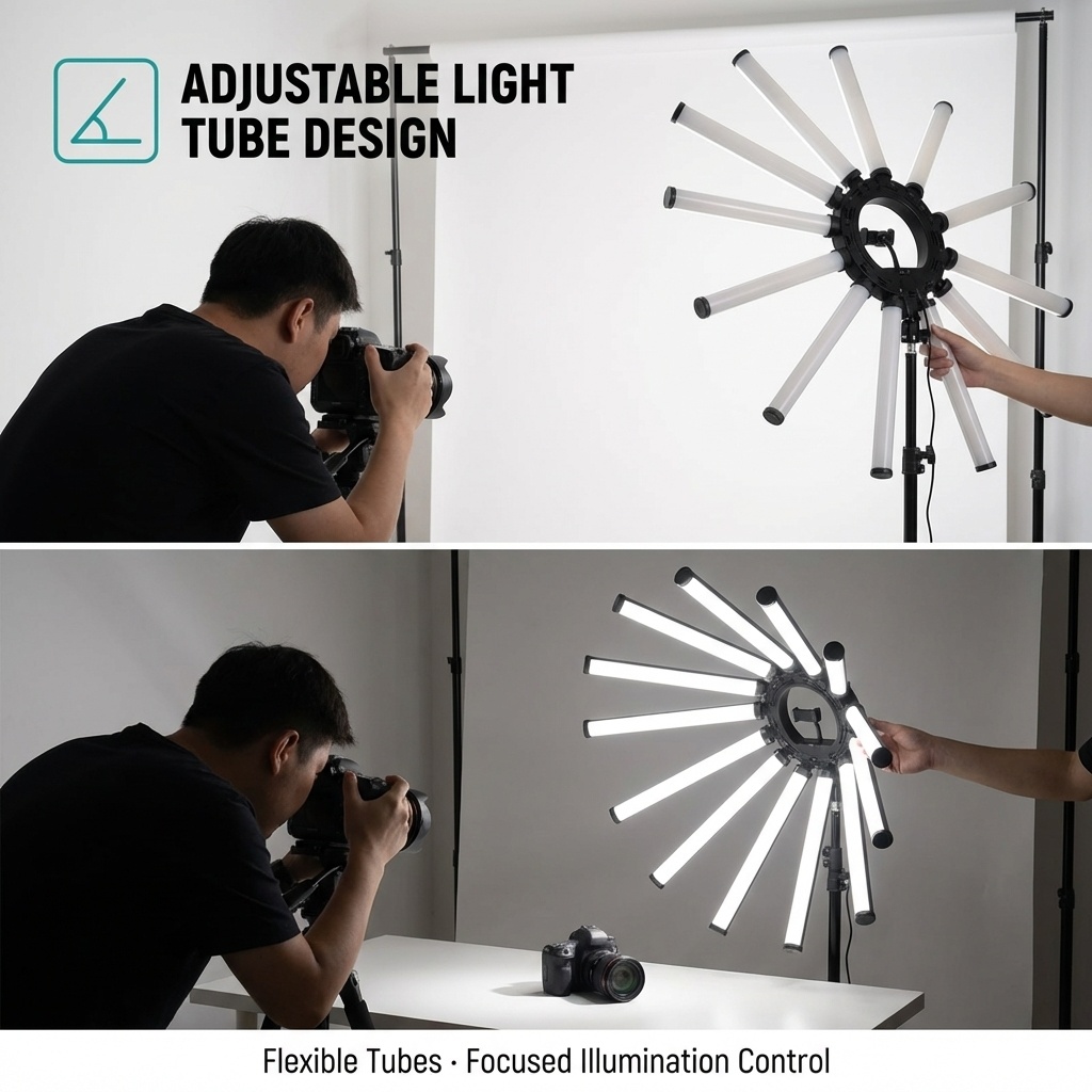 12 Arms Multi Tube Photography - огляд і ціна Photography Led Lighting Kit