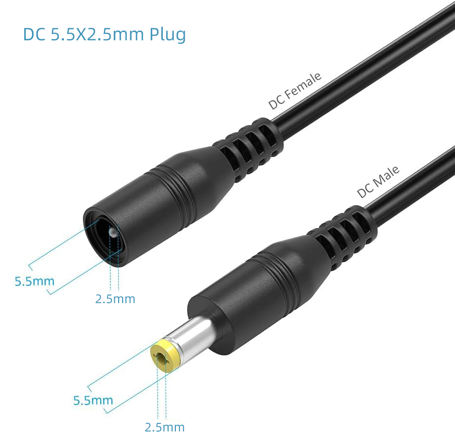 DC Power Connector Plug Cable  - огляд і ціна Photography Led Lighting Kit