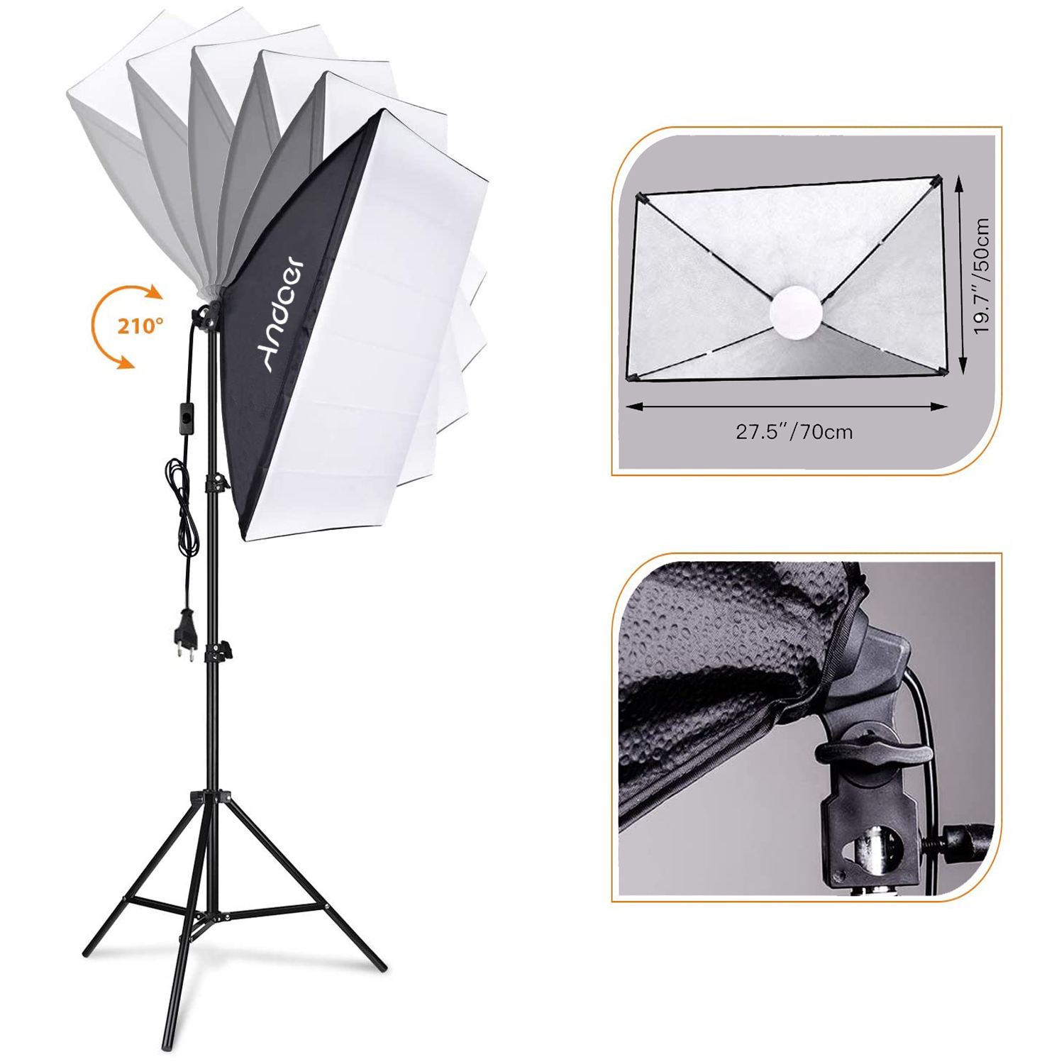 Andoer Softbox Lighting Set St - огляд і ціна Photography Led Lighting Kit