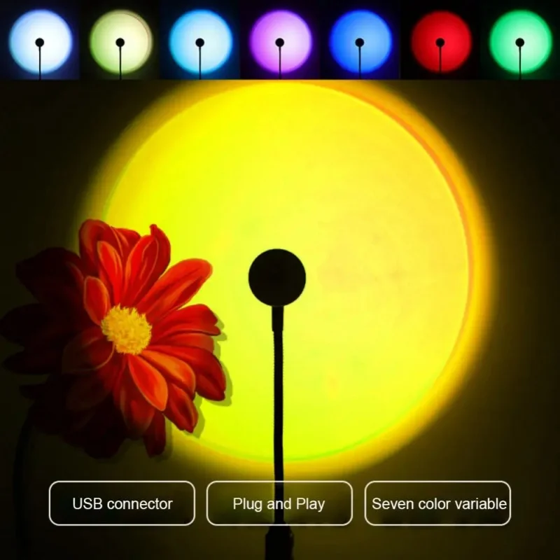Mini USB ED Sunset Lamp Nightl - огляд і ціна Photography Lighting Wall